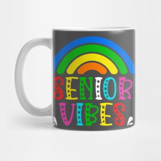 Senior Grade Vibes Rainbow Back to School Kids Teacher Mug